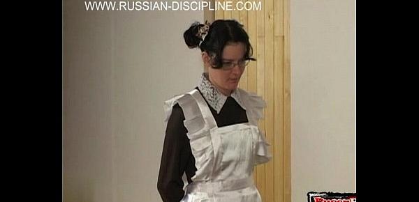  Russian girl spanking with cumshot